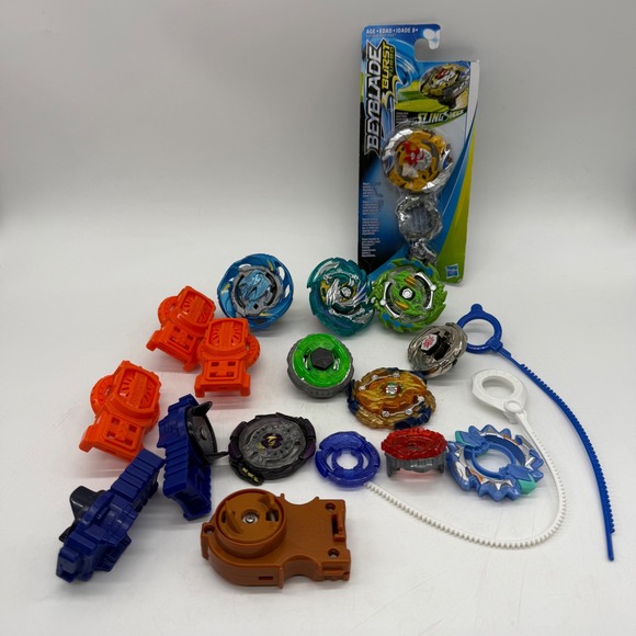 Hasbro Other - Hasbro Beyblade Burst Turbo Slingshock Metal Fusion Kids OS Multicolor Lot